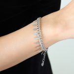 color: E256-Steel Color Bracelet -15+5cm