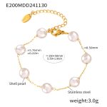 color: TXE200-White Imitation Pearl Bracelet