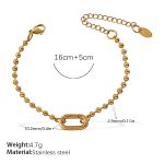 color: SL307G Gold Bracelet