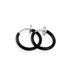 color: Spring Ear Clip 2.0*8mm Black 1 PC