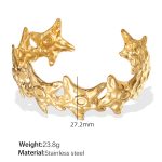 color: SZ242G Adjustable Gold Bangle