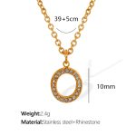 color: XL175 Gold O Necklace