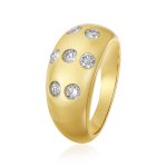 color: -3 Cast Dome With Stones / size: US 7