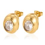 color: Round White Rhinestone
