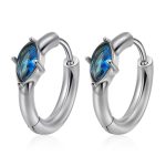 color: MS-761 Steel Color Rhombus Blue Rhinestone