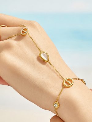 Long Stackable Japanese-Shaped Non-Fading Stainless Steel Bracelet All-Matching Female Accessories