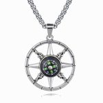 color: Compass Blue + Stainless Steel Chain