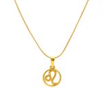 color: SP641G-5 (Snake Bone Chain) Leo