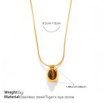 color: XL917ARG Tiger Eye Pendant