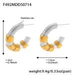 color: F492-Mixed Color Earrings