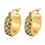 color: A Round Blue Rhinestone -6