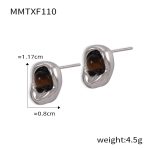 color: MMTXF110-Steel Color Earrings