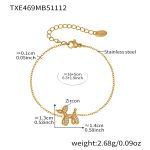color: TXE469-Gold Bracelet 16+5cm
