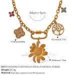 color: XL676G1 Gold Necklace
