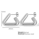 color: EH253 Silver Earrings