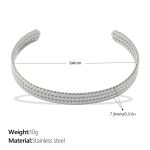 color: SZ280S Silver Bangle