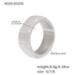 color: A026-Steel Color Ring / size: US 6