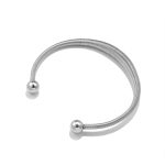 color: Spring Bangle 2 Steel Color