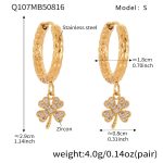 color: Q107-Gold Earrings