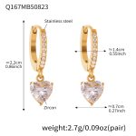 color: Q167-Gold Earrings