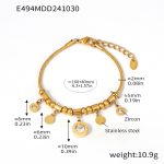 color: E494-Gold Roman Numerals Bracelet