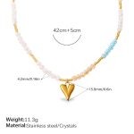 color: XL864CRG Crystal Stone Necklace