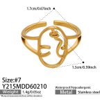 color: Y215-Gold Ring Size 7