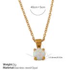 color: XL806CRG Opal Necklace
