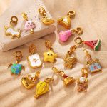 Summer Seaside DIY Castle Mushroom Multi-Element Bikini Buckle Pendant Cute Enamel Accessories