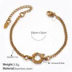 color: SL342G Gold Bracelet