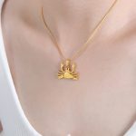 color: P1581-Gold Necklace -40+8cm
