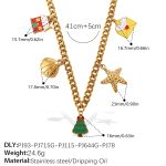 color: XL602G1 Gold Necklace