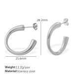 color: EH868S Silver Earrings