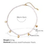 color: XL465WEG Freshwater Pearl Gold Necklace