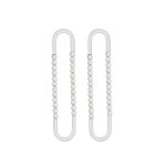 color: F523-Steel Color Earrings