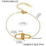color: TXE501-Gold Bracelet 16+5cm