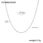 color: P518-Steel Color Seed Bead Chain