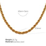 color: XL104G3.5MM Twist Chain