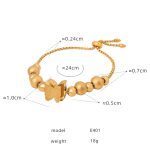 color: E401-Gold Bracelet -24cm