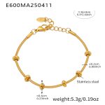 color: E600-Gold Bracelet 16+4cm
