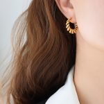 color: F730-Gold Earrings