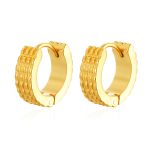 color: Four-bar Gear Earrings Gold MS-720