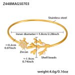 color: Z448-Gold Zircon Bangle