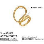 color: A520-Gold Ring / size: US 7