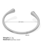 color: SZ166 Silver Bangle
