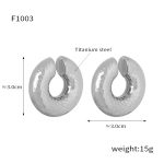 color: F1003-Steel Color Hammered Ear Clip