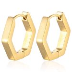 color: Flat Hexagon Gold 1 PC MS-088