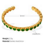 color: SZ337GNG Green Zircon Bangle