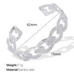 color: SZ128 Silver Bangle
