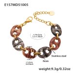color: E157-Mixed Color Bracelet 14+5cm
